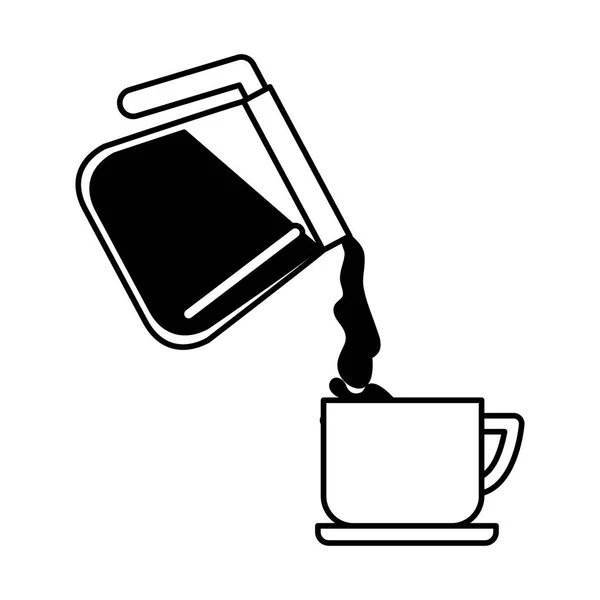 Fabricante café caliente taza fresca — Archivo Imágenes Vectoriales