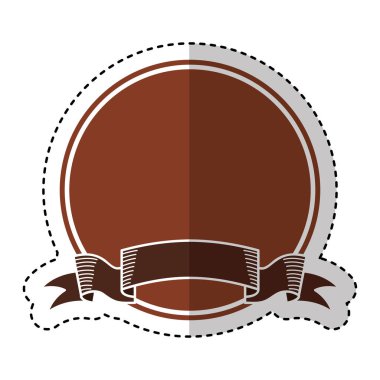 kurdele amblemi izole simgesi