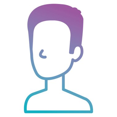 genç adam gömleksiz avatar karakter