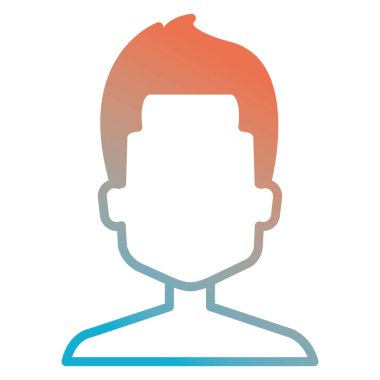 genç adam gömleksiz avatar karakter