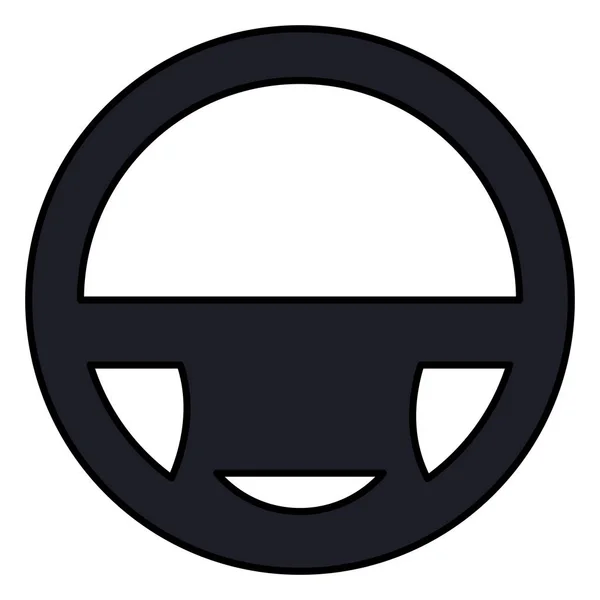 Icona del conducente della ruota — Vettoriale Stock