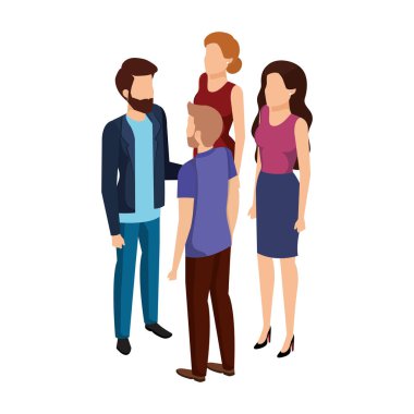 iş insanlar avatarlar karakter grubu