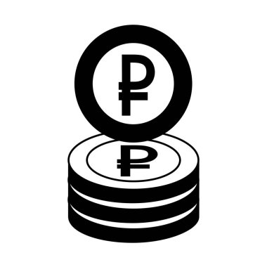 kripto para isometrik simgesi yığını