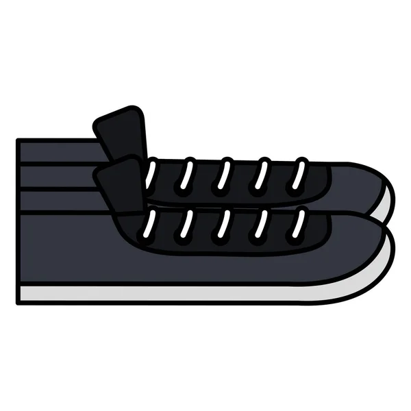 Estilo sapato ícone jovem — Vetor de Stock
