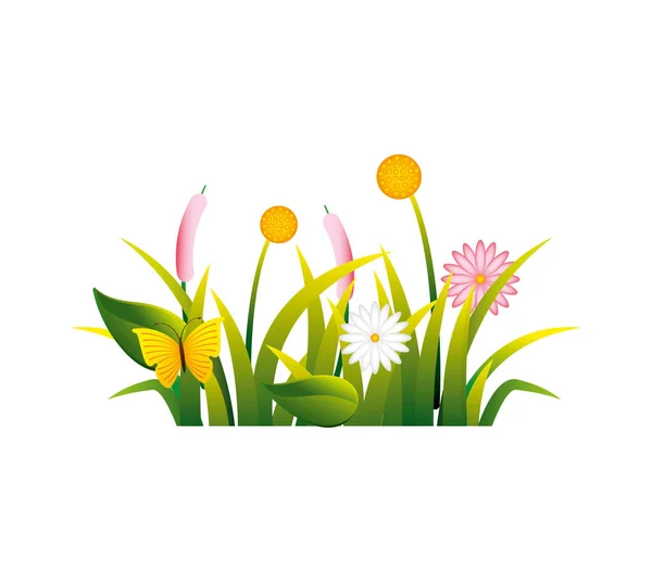 Cute flower garden icon — Stock Vector