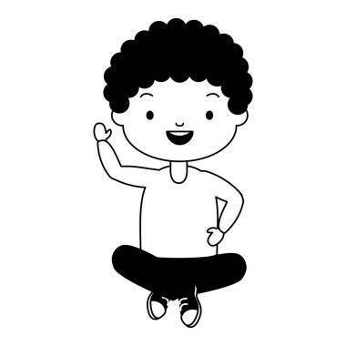 gülen okul çocuğu karakteri