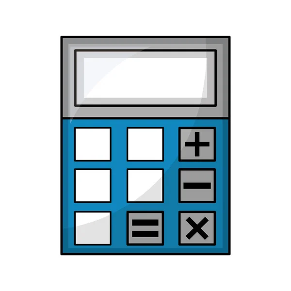 Calcolatrice matematica finanza icona isometrica — Vettoriale Stock