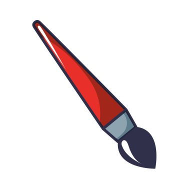 boya fırça izole simgesi