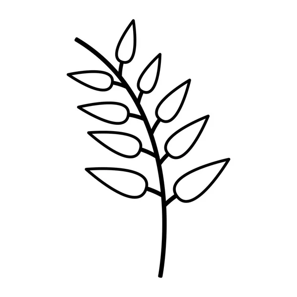 Ág levelek ikon — Stock Vector