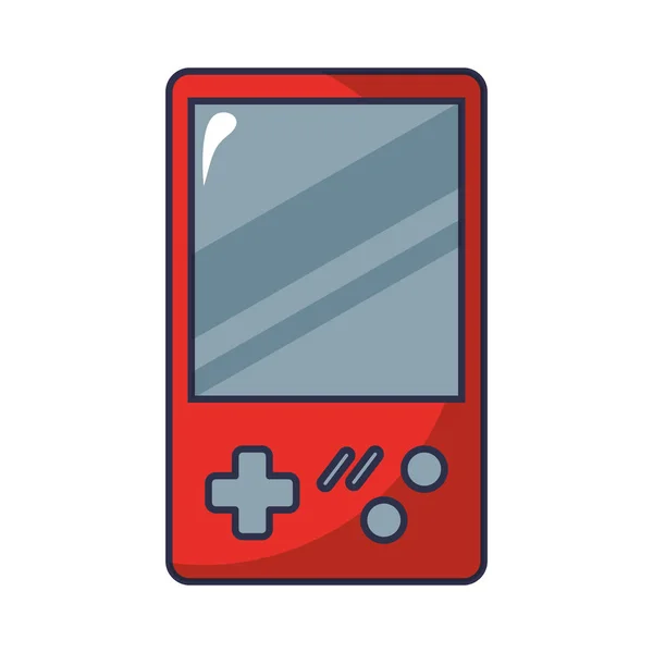 Icône isolée portable de jeu vidéo — Image vectorielle