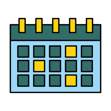 beyaz arka planda takvim anımsatıcı planlayıcısı