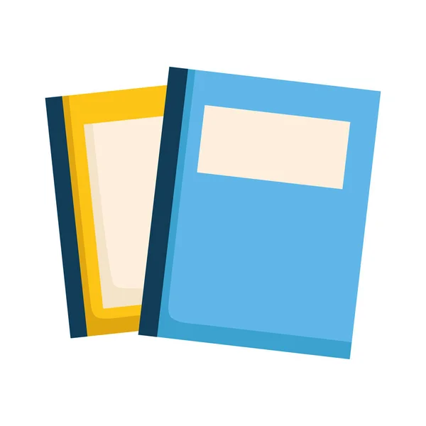 Stack of books isolated icon — Stock Vector