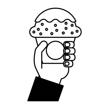 el tutan tatlı cupcake gıda