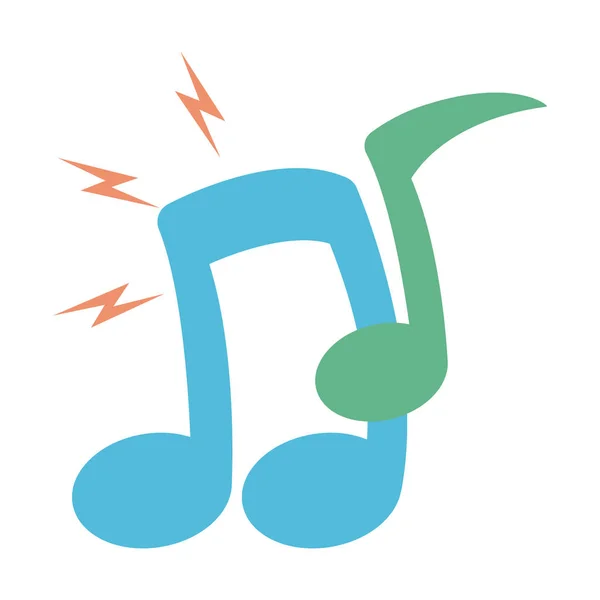 Примітка музична ікона — стоковий вектор