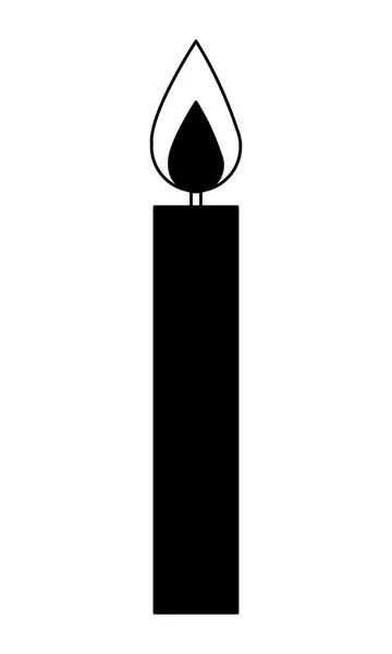 生日蜡烛孤立的图标 — 图库矢量图片