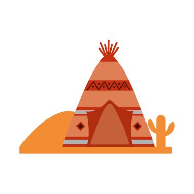 teepee yerli amerikan kaktüs çöl