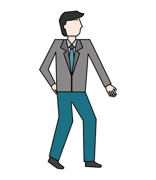 Бізнесмен елегантний аватар персонаж — стоковий вектор