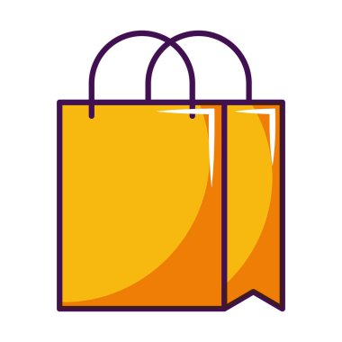 onilne alışveriş çantası izole görüntü