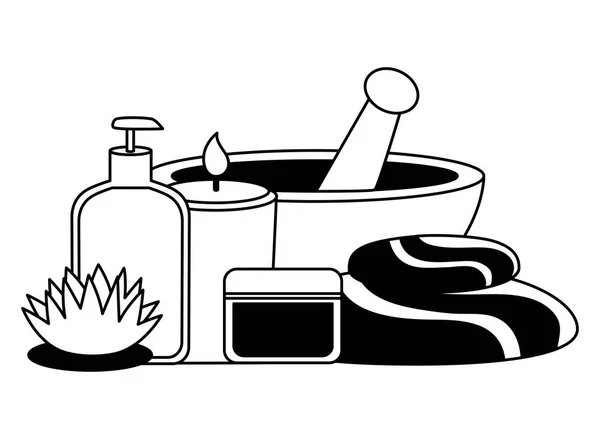 Traitement de thérapie spa — Image vectorielle