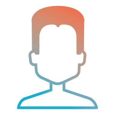 genç adam gömleksiz avatar karakter