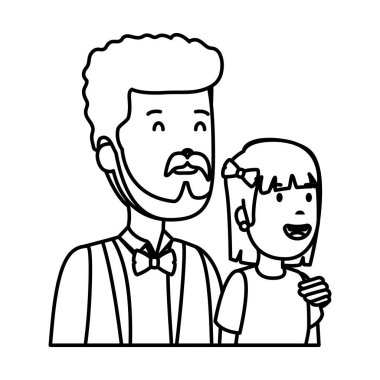 Baba ile kızı karakterler
