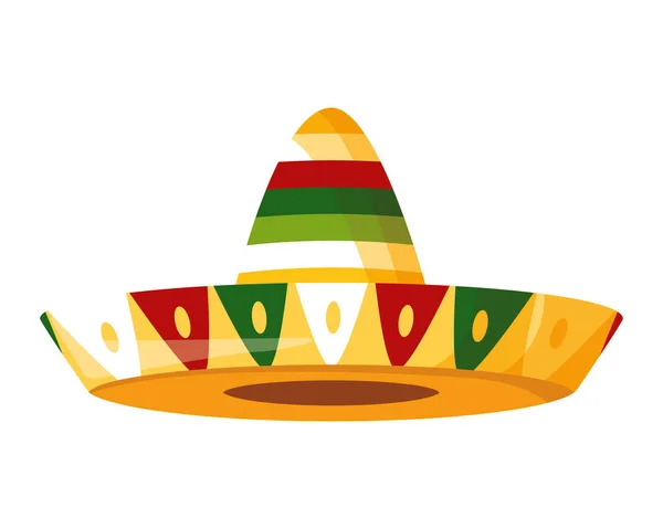 Sombrero mexicano tradicional — Archivo Imágenes Vectoriales