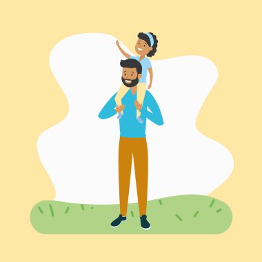 Babasının küçük kızı ile