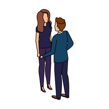 iş çift avatarlar karakter konuşuyor