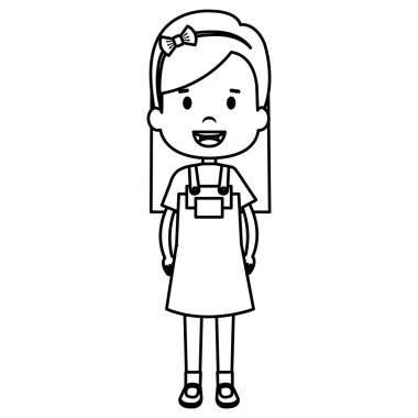 Mutlu küçük çocuk karakteri