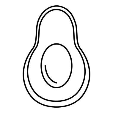 taze avokado sebze simgesi