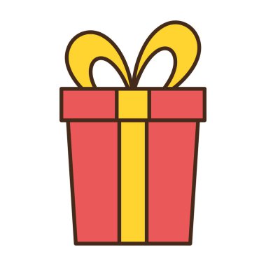 sarılmış hediye kutusu yay