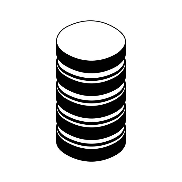 Ikona disků datového centra — Stockový vektor