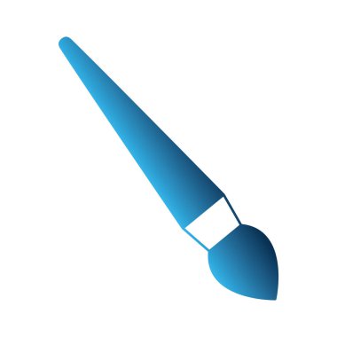 boya fırça izole simgesi