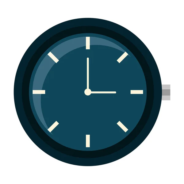 Round clock time — Stock Vector