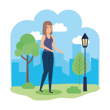 park karakteri güzel kadın