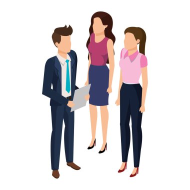 iş insanlar avatarlar karakter grubu