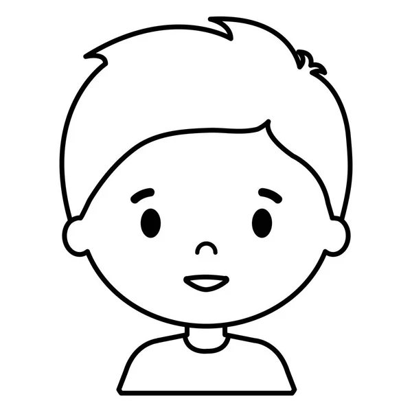 Petit garçon fils personnage — Image vectorielle