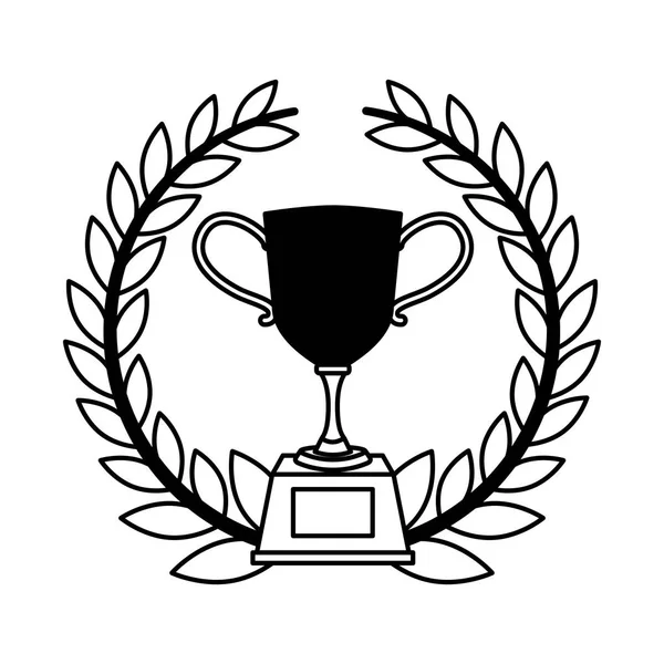 Troféu ícone isolado prêmio —  Vetores de Stock