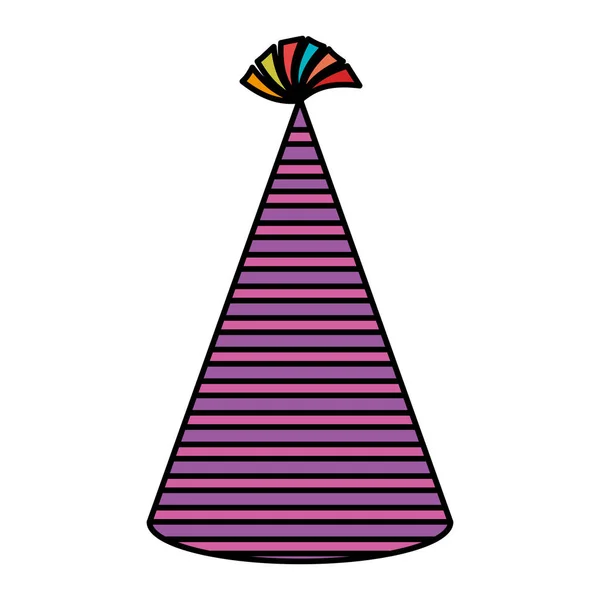 Chapéu de festa ícone isolado — Vetor de Stock