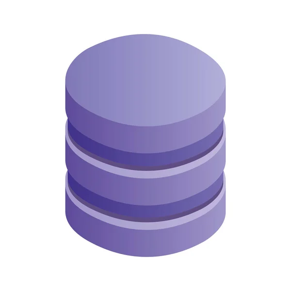 Base de données centre de stockage système de fichiers réseau — Image vectorielle