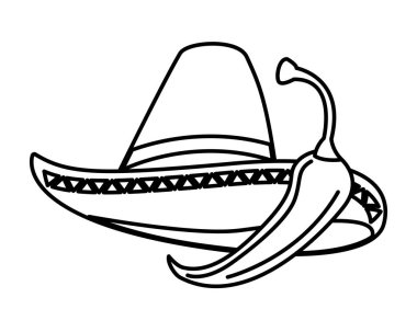 biber ve şapka meksika gıda geleneksel