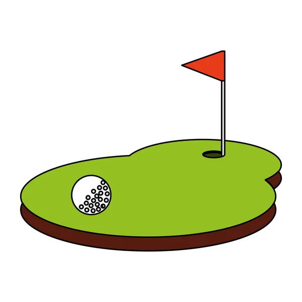 Actividad deportiva de golf — Vector de stock