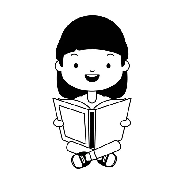 Dívčí den na světové knize — Stockový vektor