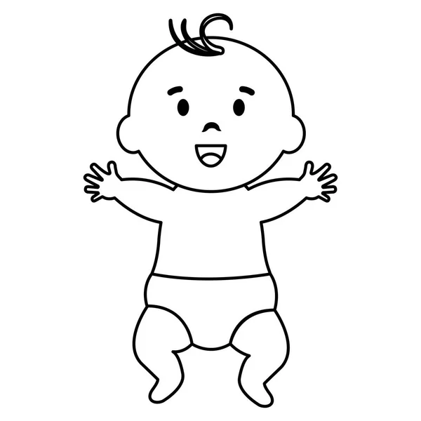 小さな男の子の赤ちゃんのアイコン — ストックベクタ