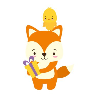 Sevimli hayvan çizgi filmi