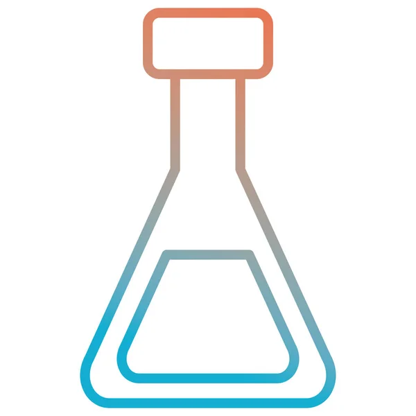 Ícone isolado de teste de tubo — Vetor de Stock