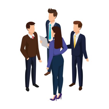 iş insanlar avatarlar karakter grubu