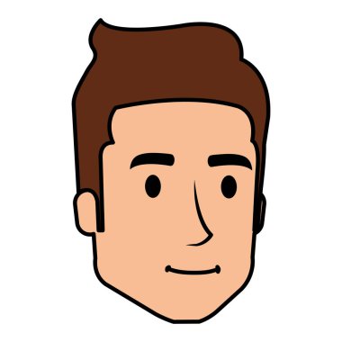 genç adam baş avatar karakter