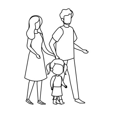 Ebeveynlerin çift kızı karakterlerle