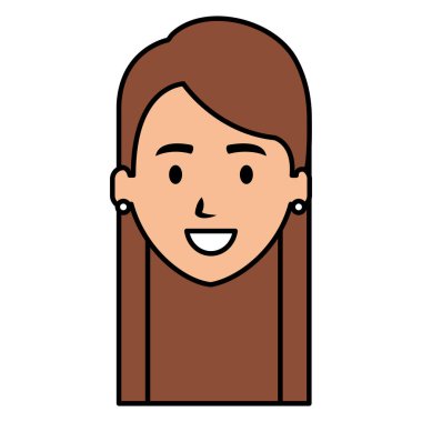 güzel bir kadın baş avatar karakter